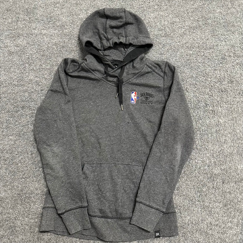 New Era Hoodie Womens Size M Gray Jack Daniels Tennessee Honey NBA Pullover